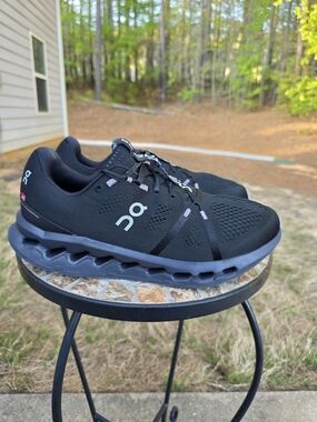 On Cloudsurfer 3MD10420485 Black Running Shoes Sneakers Men's Size 11